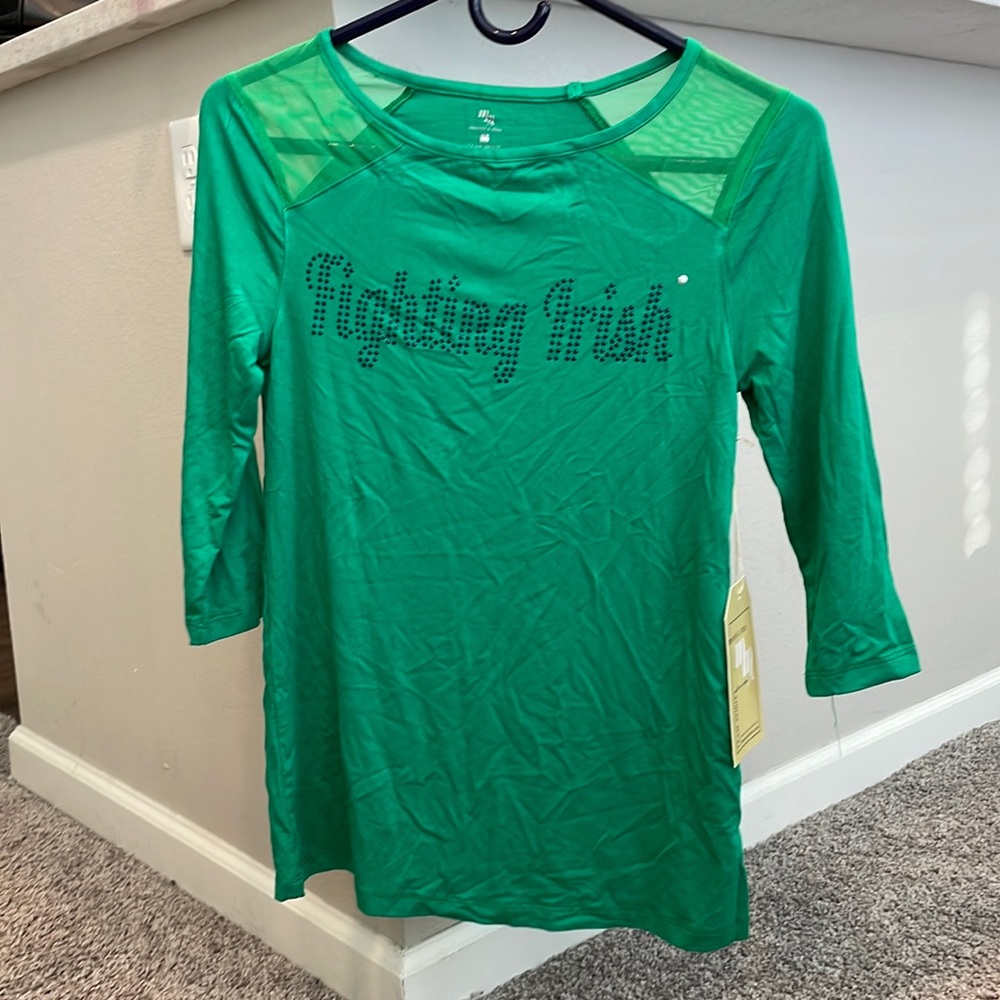 Fighting Irish / Norte Dame 3/4 length sleeve shirt